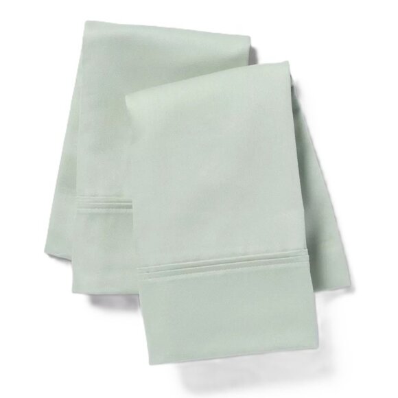 Threshold 400 Thread Count Silver Green 2 King Pillowcase Count Set 20" x 40" - Picture 1 of 7